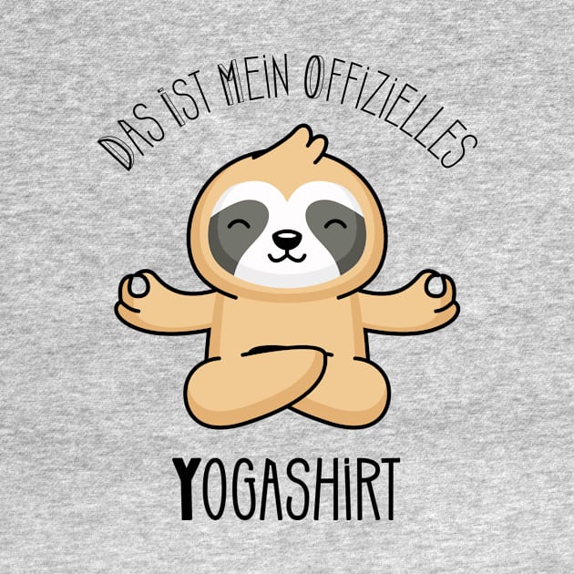 Offizielles Yogashirt Lustiges Yoga Faultier by Foxxy Merch